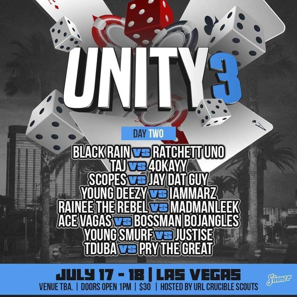 IHateTheREIGN's tweet image. WHERE ARE THE REST OF THESE BATTLES??? ONLY SAW RAINEE 🆚 MADMAN LEEK..... #UNITY3 #PettyWorldOrder