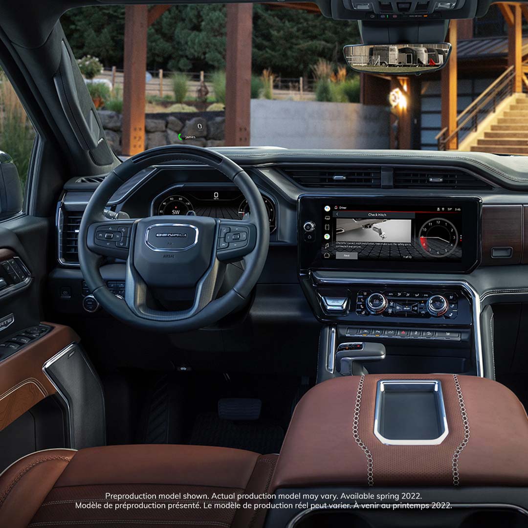 Featuring a more than 40”-diag. of available combined driver-focused infotainment screens—Sierra offers a sophisticated, smart and connected driving experience. 3/5