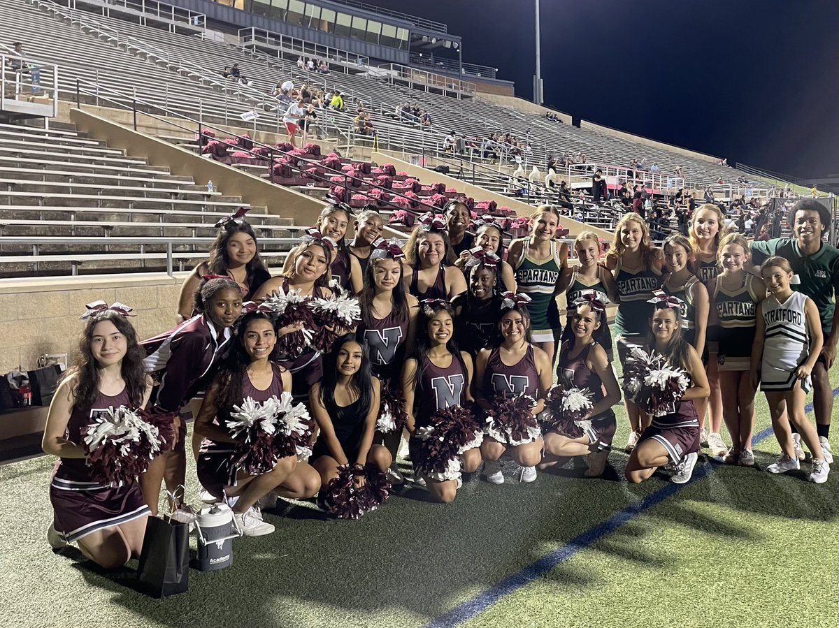 ⁦Wow! Can’t begin to express our thanks to ⁦<a href="/stratford_cheer/">STRATFORD CHEER</a>⁩! They came over to Tully tonight to show their support for ⁦<a href="/northbrookhigh/">Northbrook High School</a>⁩ Cheer &amp; #RaiderNation! Champion gesture! #SBISDProud ⁦<a href="/SBISD/">Spring Branch ISD</a>⁩ ⁦<a href="/jennifer_blaine/">Jennifer Blaine</a>⁩