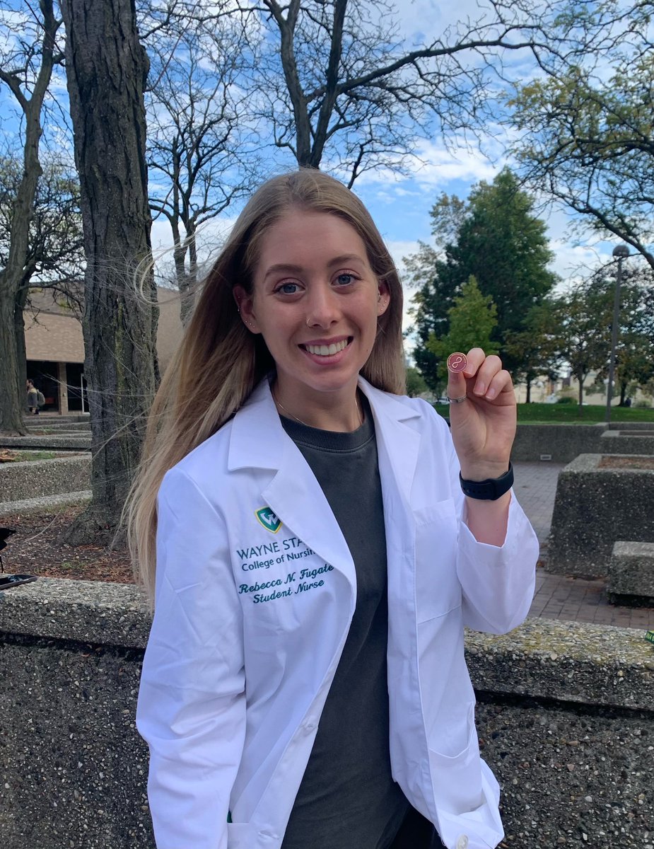 WSUWarriorsWBB's tweet photo. Junior Becca Fugate had her White Coat Ceremony this afternoon! Congratulations Nurse Becca!!💛💚 https://t.co/sGZ7i4lykm