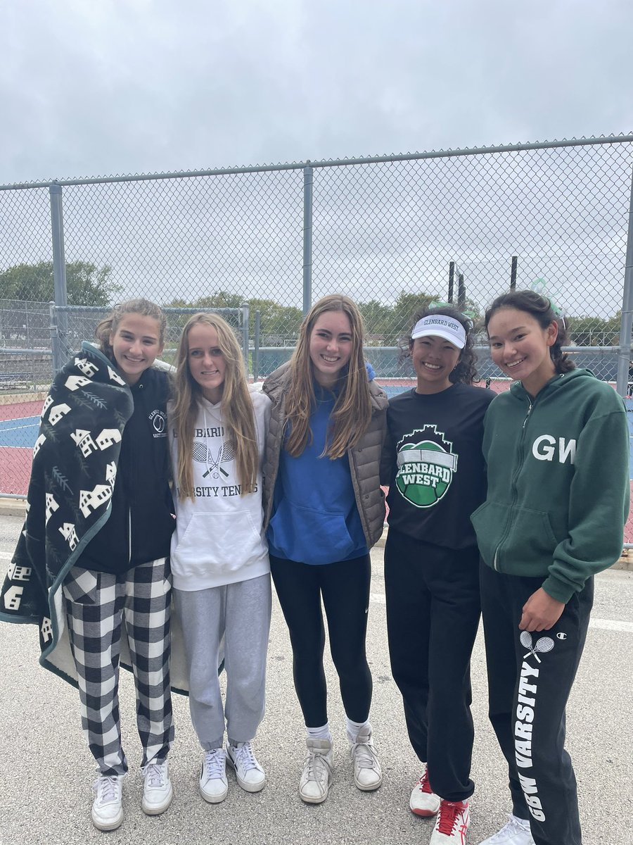 toppertennis's tweet photo. Good job to GBW tennis girls on first day of @IHSAState  matches!  Shannele Lopez still  in main draw, Elizabeth Fausey and Mira Kernagis still in backdraw. Maggie McFarland and Norah Chirila win a backdraw match! Go West! @GWHilltoppers @GWBoosters @GWWestNation https://t.co/QWMkKagxX7