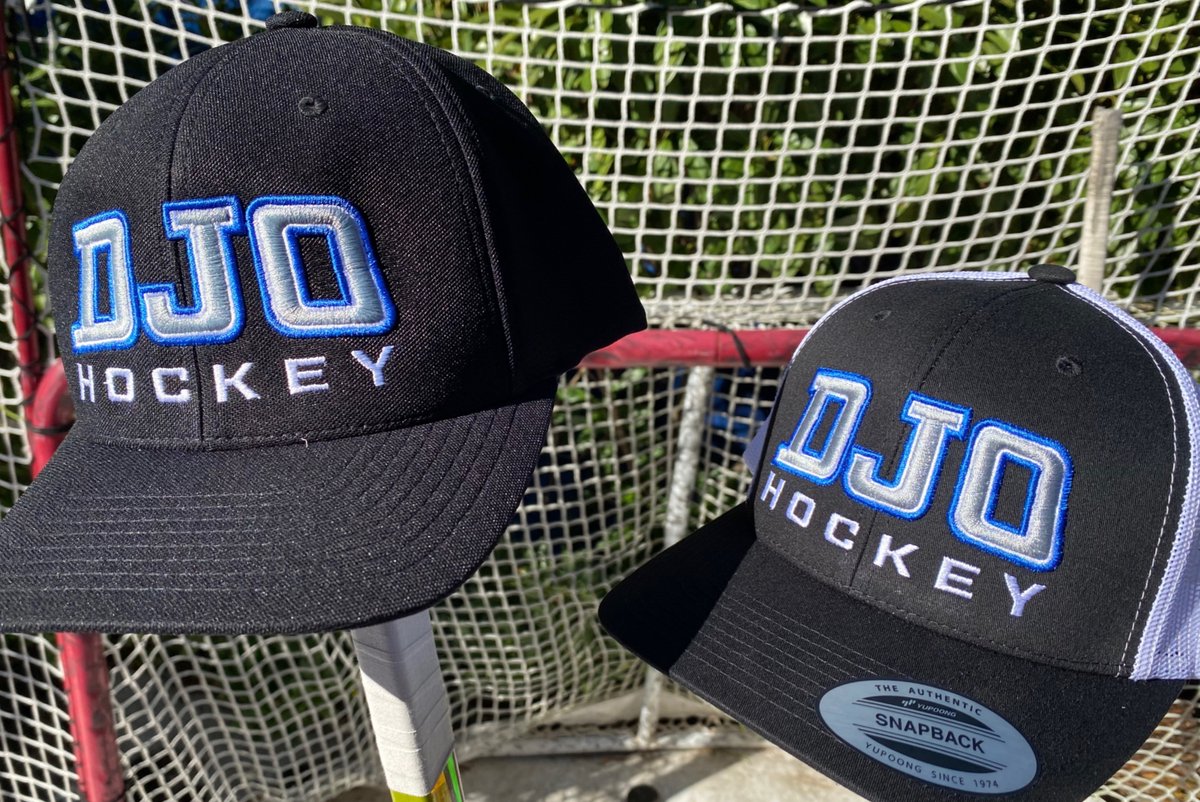 OConnellHockey's tweet photo. DJO fans! It’s the premium DJO HOCKEY hat from @customlids! Features premium, 3D raised embroidery. These are for @coach_flip 's friends (early Christmas?) but more coming! Hats will be on sale DJO games--stay tuned! #wearedjo #bornforhockey #customlids @OConnellHS @DJOathletics https://t.co/xtyFG1xz04