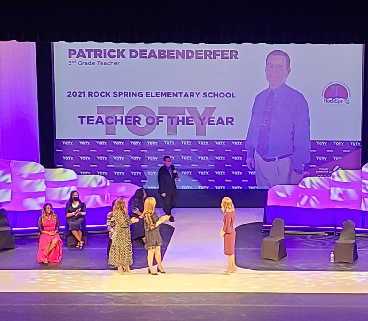 AlmandBonnie's tweet photo. Celebrating @Mr_D_RSE tonight as  @HenryCountyBOE recognizes him as our TOTY! He does it all, &amp; we are so proud to have him represent @RSE_HCS! https://t.co/gjwt6eYHRj