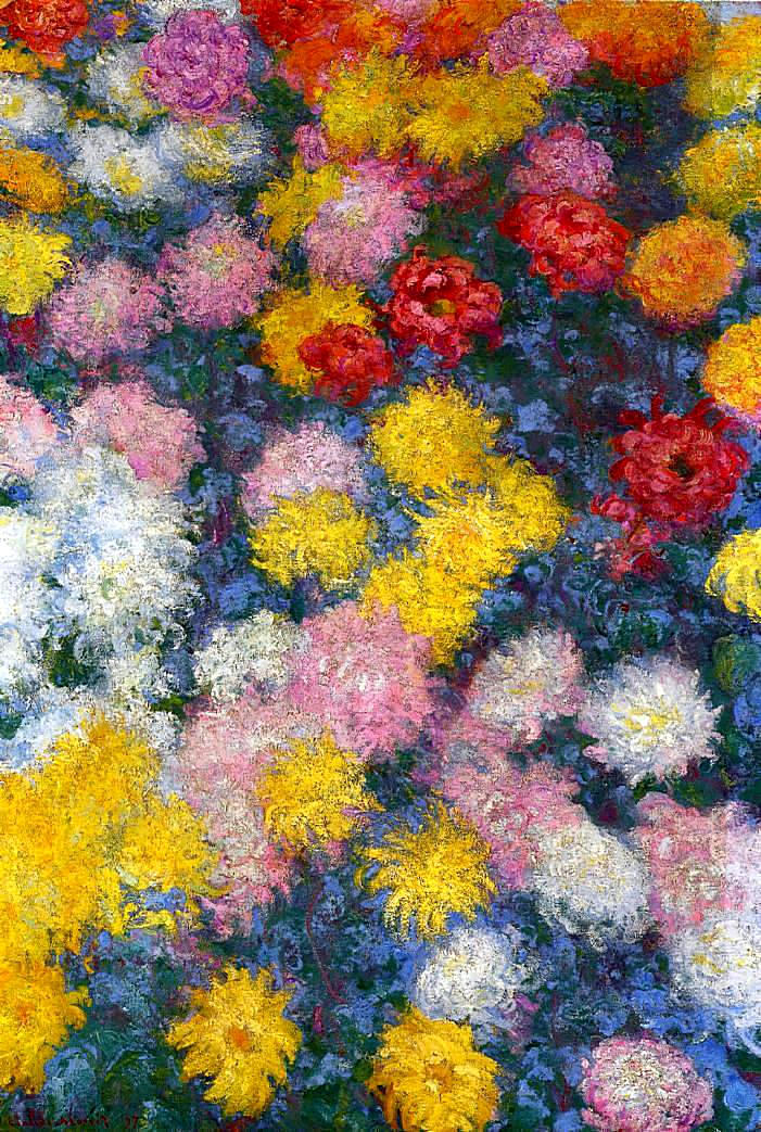 artistmonet's tweet photo. Chrysanthemums, 1897 #claudemonet #monet https://t.co/T1uUuMXv9C