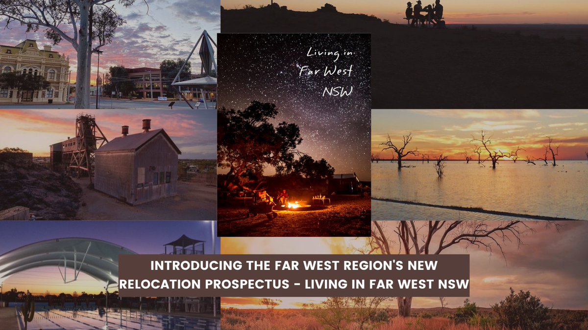 farwestproud's tweet photo. Introducing the Far West region’s new Relocation Prospectus - Living in Far West NSW.

Check it out, share the link and get in touch if you’d like to utilise the Prospectus for your business or organisation.

👉 https://t.co/qmfqFsM5Vg

#lovewhereyoulive #lovethefarwest https://t.co/D7LSTEwpd4