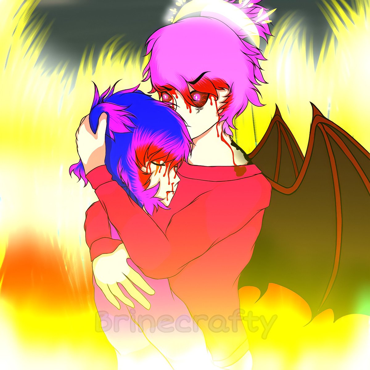 brinecrafty's tweet photo. ~The Wrath of The Dragon~
Hope y'all like it- ;-;
Took me 6 hours-
#drawing #drawingofthenight #digitalart #art #fullanimestyle #animestyle #animedrawing #anime #beautiful #animeboy #animeart #animeartist #gachaclub #animecouple #cuteships #ship #gay #dragon #animecute #Blood https://t.co/T4ZeoS6xTY