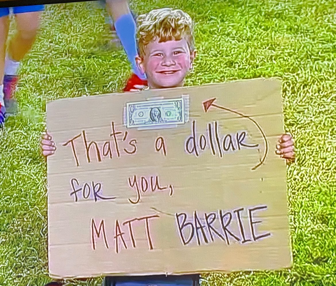 4VRADVL's tweet image. If this @SMU_Football game is still 31-13 by the end of the 3rd, @MattBarrie needs to get this kid up in the booth from the grassy knoll to discuss the $. That would be riveting TV compared to the game @ESPNCFB
