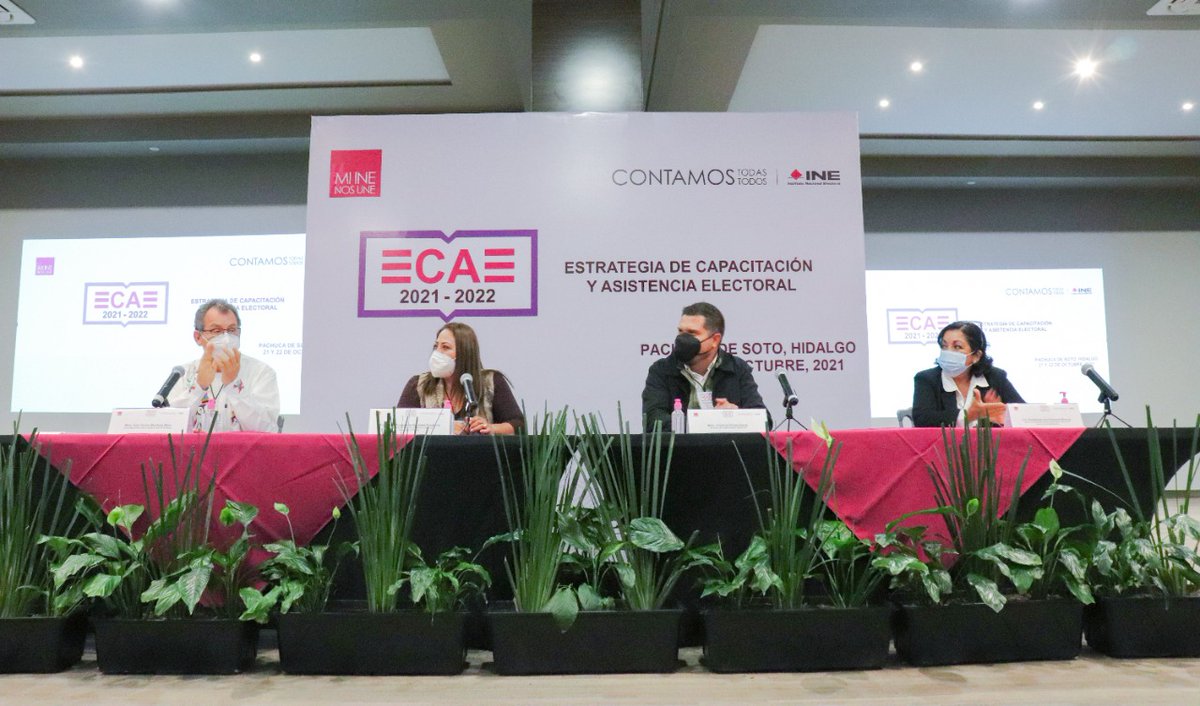 HidalgoIne's tweet photo. @HidalgoIne anfitrión de la Estrategia de Capacitación y Asistencia Electoral por parte de la DECEyEC de @INEMexico  para nuestros Vocales Secretarios, Ejecutivos y de Capacitación Electoral y Educación Cívica de INE @Junta_QR e #Hidalgo https://t.co/ioyvYQrP7J