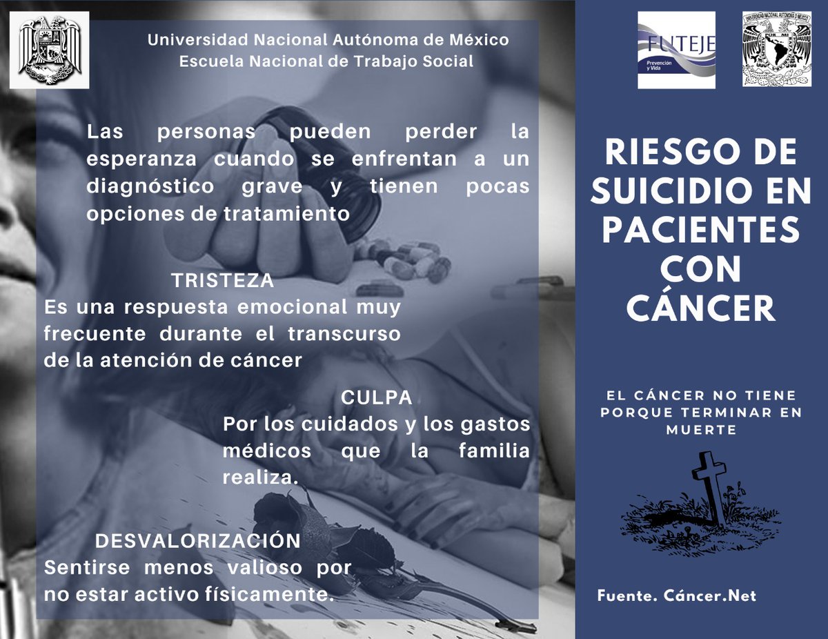futejents's tweet photo. Cuidar la salud mental de los pacientes con cáncer también es importante, no lo tomemos a la ligera. ¡Cuida a los tuyos! 💙

#entsunamfutejeccr 
#tsporladetecciondelcancercolorrectal

@AlcCuauhtemocMx @FUTEJE @MxSinCancer @cancerwarriors_ @incanMX @RedContraCancer https://t.co/rX5Mh6JQY9