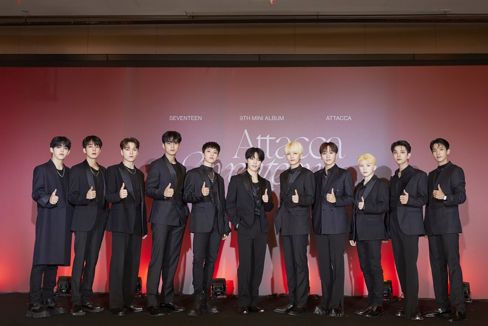 tinkswonu's tweet photo. #세븐틴  Seventeen Attacca Press Conference!! https://t.co/KnKtDxQfKA