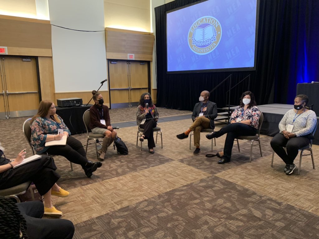 dougdooher's tweet photo. #meamn21 Fun, inspiration and learning with #mntoy finalists and the #mntoy herself, Natalia Benjamin! https://t.co/WqD8HHxUlR