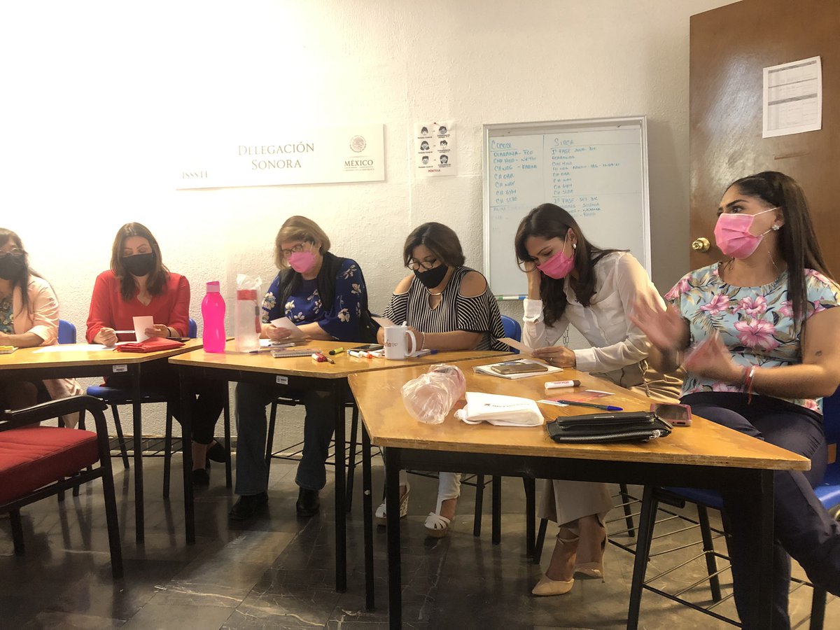 Md11Vale's tweet photo. Hoy tuvimos el honor de contar con la presencia de la Maestra @coyogarciab , quien impartió el taller “En materia de prevención y atención de la violencia contra las mujeres” dirigido a trabajadoras de #ISSSTE, En coordinación con el Instituto Sonorense de las Mujeres #ISM 👏🏻 https://t.co/TABR1biqwF