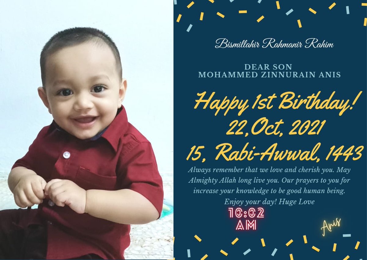 anisullahktp's tweet photo. Happy Birthday to My son https://t.co/P3gfCrhjfd