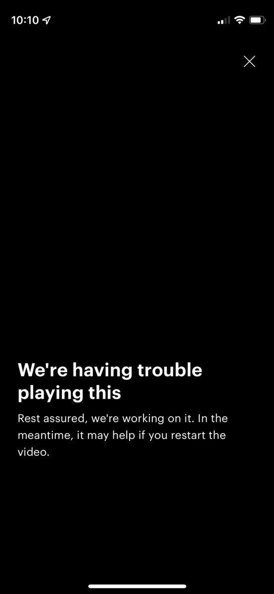 robbrosen's tweet photo. @hulu_support Live TV not working. 🤬 Tried on three separate devices and two different WiFi providers. https://t.co/446fogrWjx