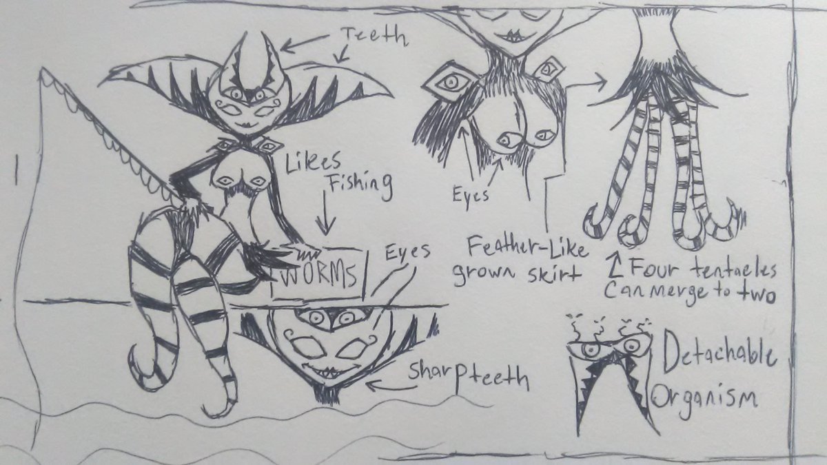 monkeygatart's tweet photo. My iconic monster girl OC, Flesh Angel https://t.co/tHCh3iul2W