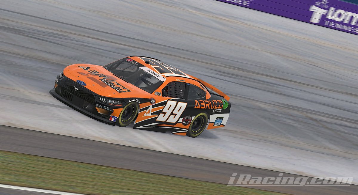TeamBlueOval's tweet photo. P14 tonight for @JordanKoontz99 in the @AbruzziUSA Ford Mustang at @NashvilleSuperS in the @rrl_redline Series. @iRacing @FordPerformance https://t.co/90TBKN4sR5