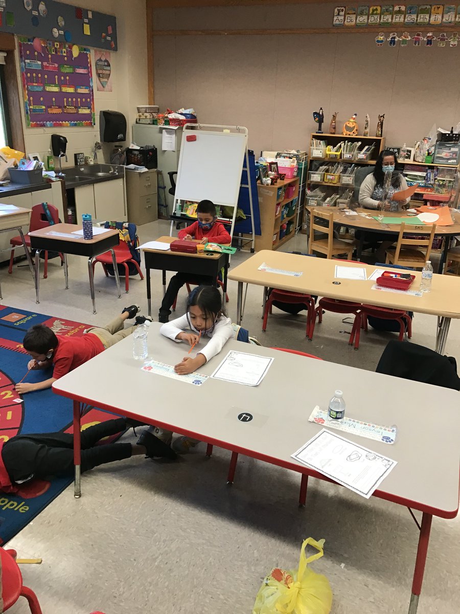 Mrs. T's kindergarten students experiment with friction! #DurandFam #BeExtraordinary #FinsUp #LittleInvestigators