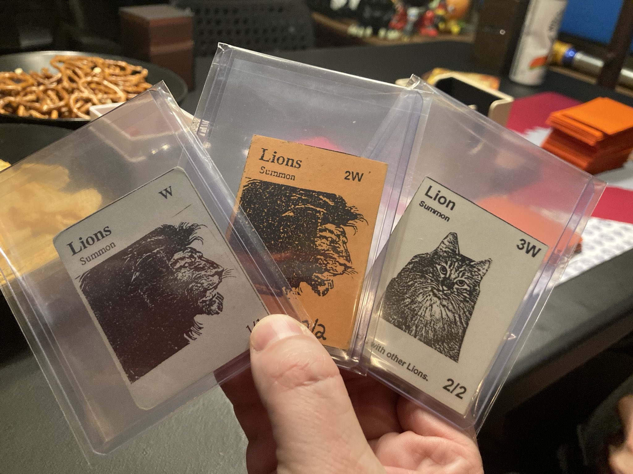 Tolarian Community College on Twitter: "My EDH opponent is using gamma,  delta, epsilon Magic cards as tokens for his cat deck. Wow.  https://t.co/moE9SJBjDD" / Twitter