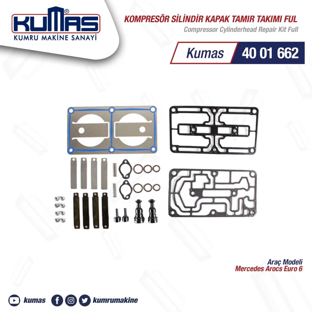 kumrumakine's tweet photo. Compressor Twin Cylinderhead Repair Kit
#kumas #kumrumakine #airbrakecompressor #bizimkompresörümüz #Turkeyscompressor #yerliüretim #madeinTurkey #qualityproduct #sparepart #trucks #heavyvehicle #cylinderhead #repairkit #mercedesbenz #arocstruck #arocs #euro6 #knorrbremse https://t.co/6qStNKzvxl
