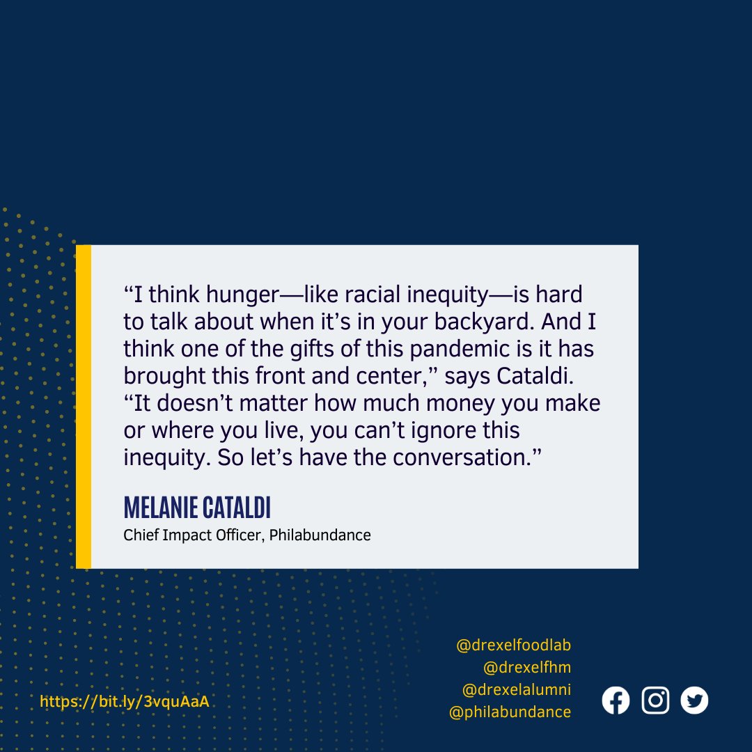 DrexelCNHP's tweet photo. @jonathandeutsch, professor in food and hospitality management and director of @drexelfoodlab, explained the work and philosophy of @philabundance and @Drexelalumni Melanie Cataldi in a new article. #EndHunger #PhilabundanceCommunityKitchen
https://t.co/AYFGvlNkOo https://t.co/lLaSW3OZxG