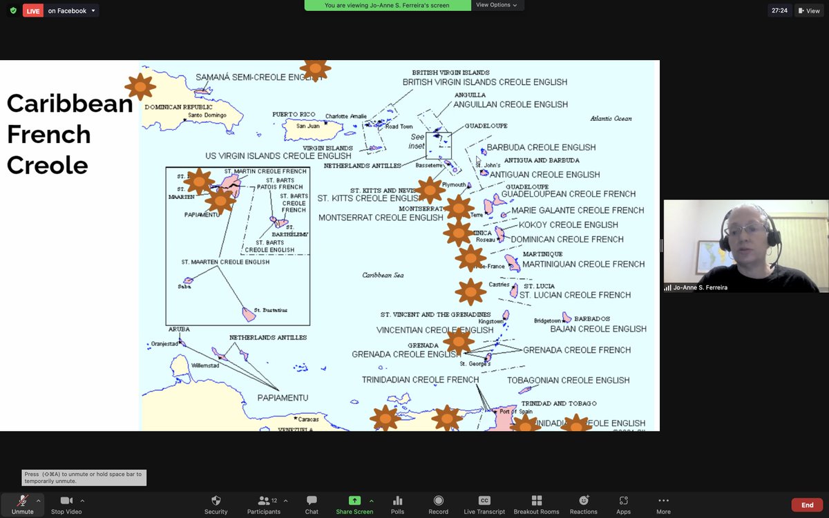 MichelDeGraff's tweet photo. Watch the live-streamed video at https://t.co/24fnQFvvsy of Pwòf @J_S_Ferreira on: "Resistance and revitalisation of French Creole in Trinidad &amp; Tobago and Venezuela" (October 19, 2021 @MIT Linguistics @MIT_SHASS)
#ToutMounSeMoun —> #ToutLangSeLang #PeyiTètAnWo —> #LekòlTètAnWo https://t.co/qCtanTD17t