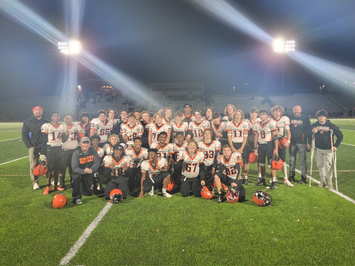 And the Tigers complete an underclass freshman undefeated season by defeating CBC in game 9. 38 to 12 final.