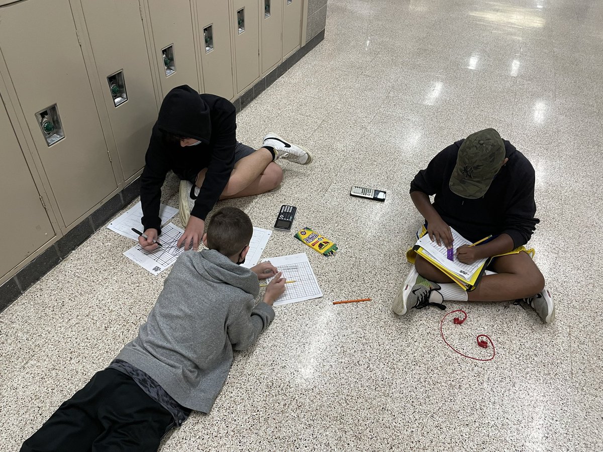 msfraioli's tweet image. @MsMathStevens might have been out of the building today, (learning even more interactive #AlgebraforAll techniques) but that didn’t slow these mathematicians down ONE BIT🧡 #linearequations #stainedglassproject #WeAre7B #WeAreChappaqua