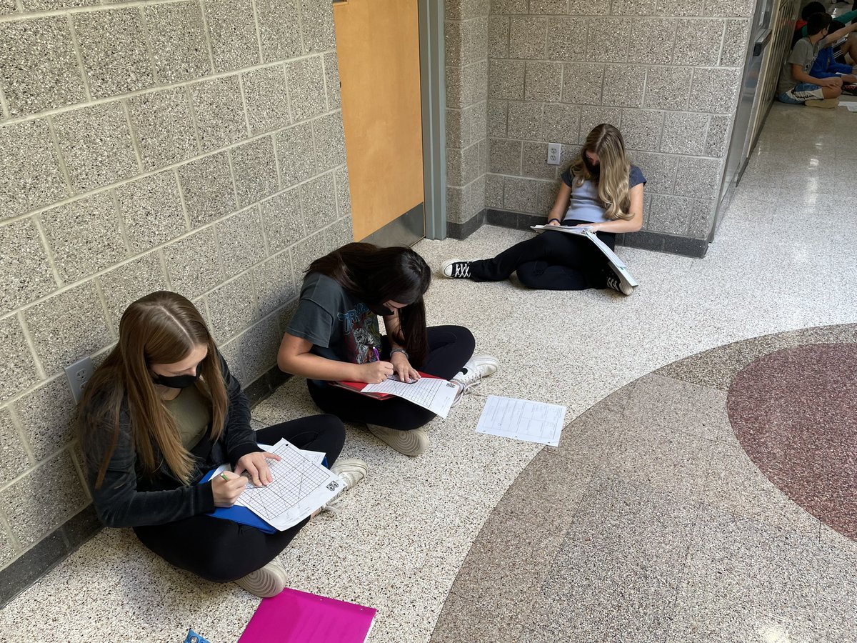 msfraioli's tweet image. @MsMathStevens might have been out of the building today, (learning even more interactive #AlgebraforAll techniques) but that didn’t slow these mathematicians down ONE BIT🧡 #linearequations #stainedglassproject #WeAre7B #WeAreChappaqua