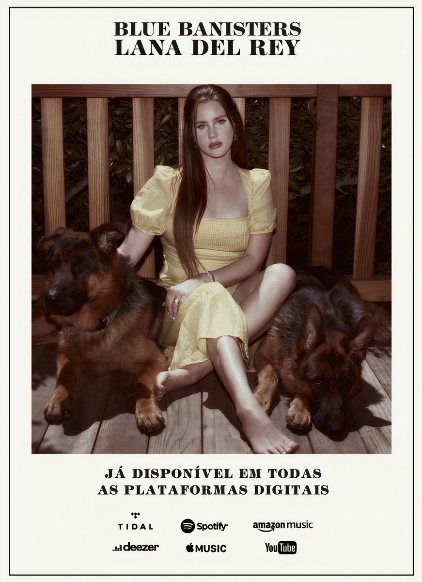 Saiu 💙⚡ O novo álbum de Lana Del Rey, 'Blue Banisters', acaba de ser lançado! Com os hits já conhecidos, 'Thunder' e 'Cherry Blossom' e novas faixas inéditas como 'Arcadia' e 'Text Book', a cantora veio com toda força novamente esse ano. 💙🥺 BLUE BANISTERS OUT NOW