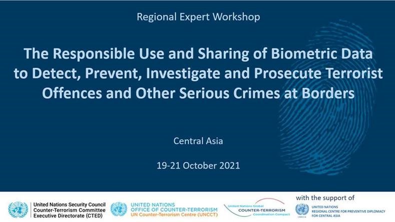 UN_OCT's tweet photo. On 19-21 Oct, @UN_OCT #UNCCT &amp; @UN_CTED held, w/ @UNRCCA facilitation, a Regional Expert Workshop to promote the #responsible use &amp; sharing of #biometrics at borders to over 50 senior law enforcement officials of #CentralAsia 🇰🇿🇰🇬🇹🇯🇹🇲🇺🇿

Funded by 🇯🇵
👉https://t.co/cR3irGEwDz https://t.co/y15JcS2W5S