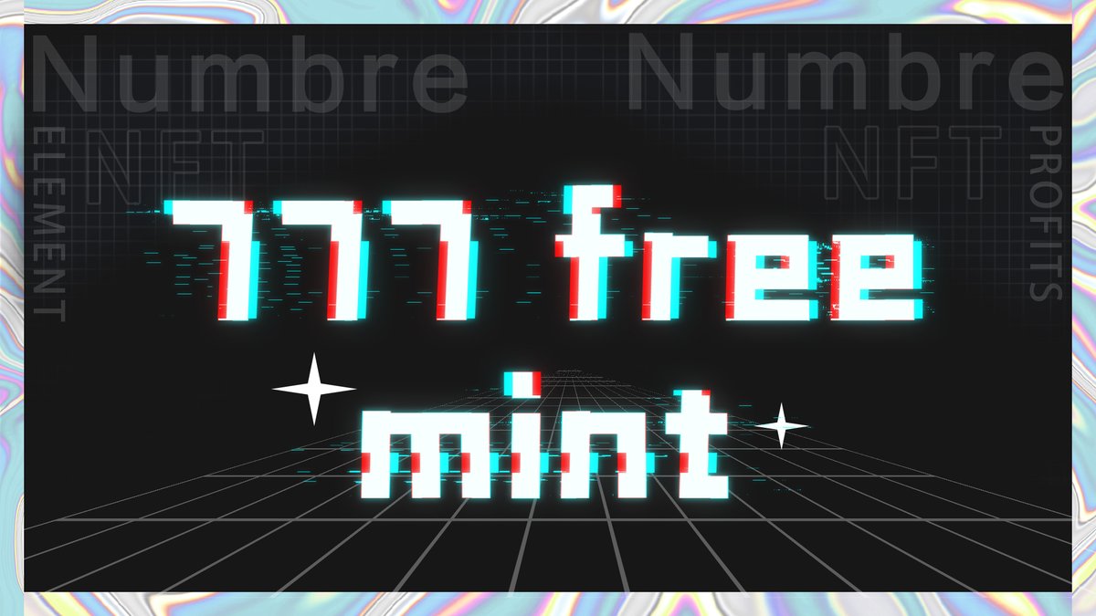 Numbre__'s tweet photo. Let's start!
#NFTGiveaway #Crypto https://t.co/udSiWocBul