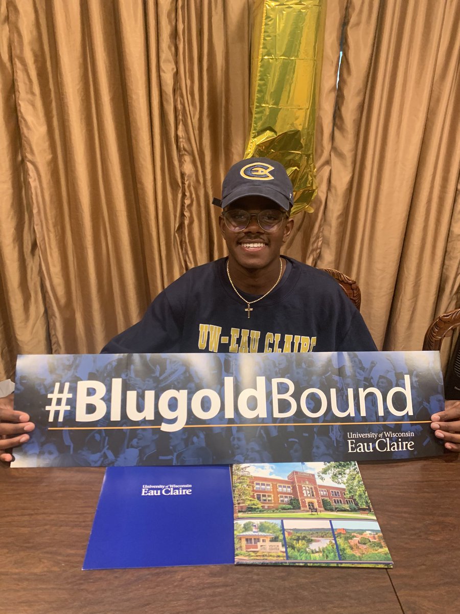 BabsSjb's tweet photo. I am honored to announce my commitment to University of Wisconsin Eau-Claire. I want to thank my family and coaches for all of the support. Thanks Coach Bolden and Coach Scat for believing in me. Go BlueGolds!! @CoachBolden_ @SScatassa @CoachK_WI @donbarbara31 @CoachDrakeNCSA https://t.co/GaX2ZlMA6J