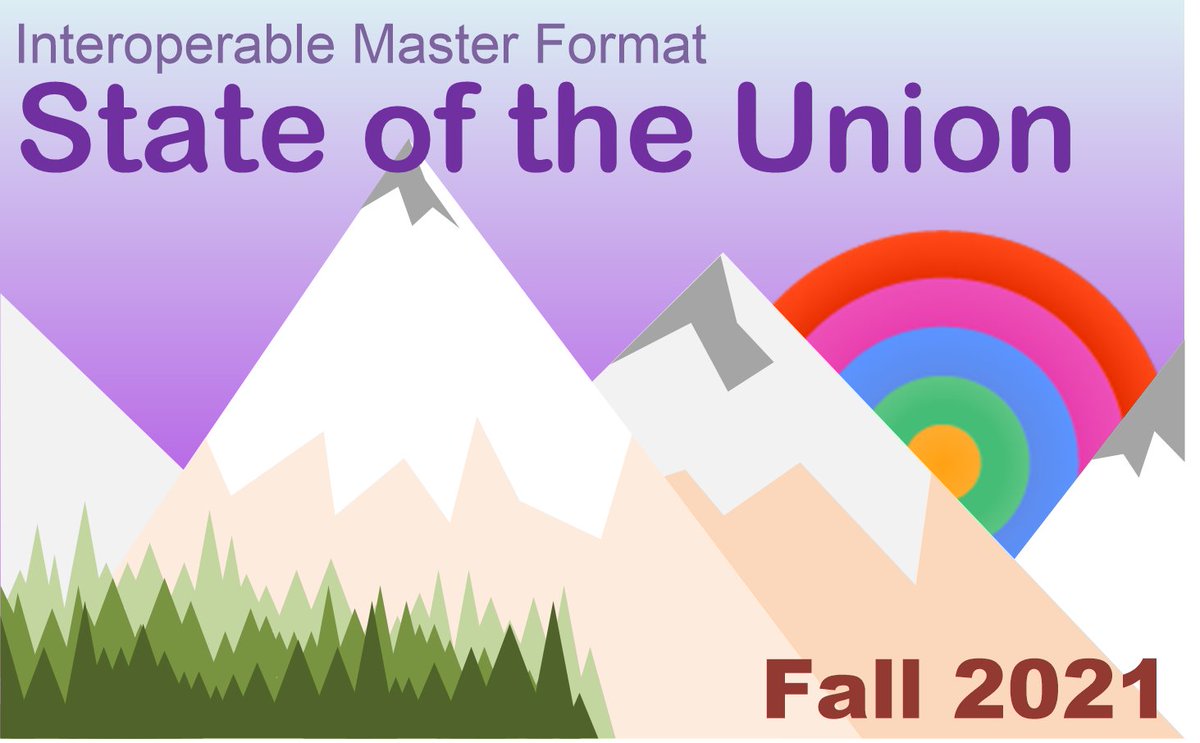 Fall 2021 status report on the IMF standard. News on App 4, App 6 and #FFMPEG. Download your copy today at imfug.com/report-imf-sta… #ispeakimf