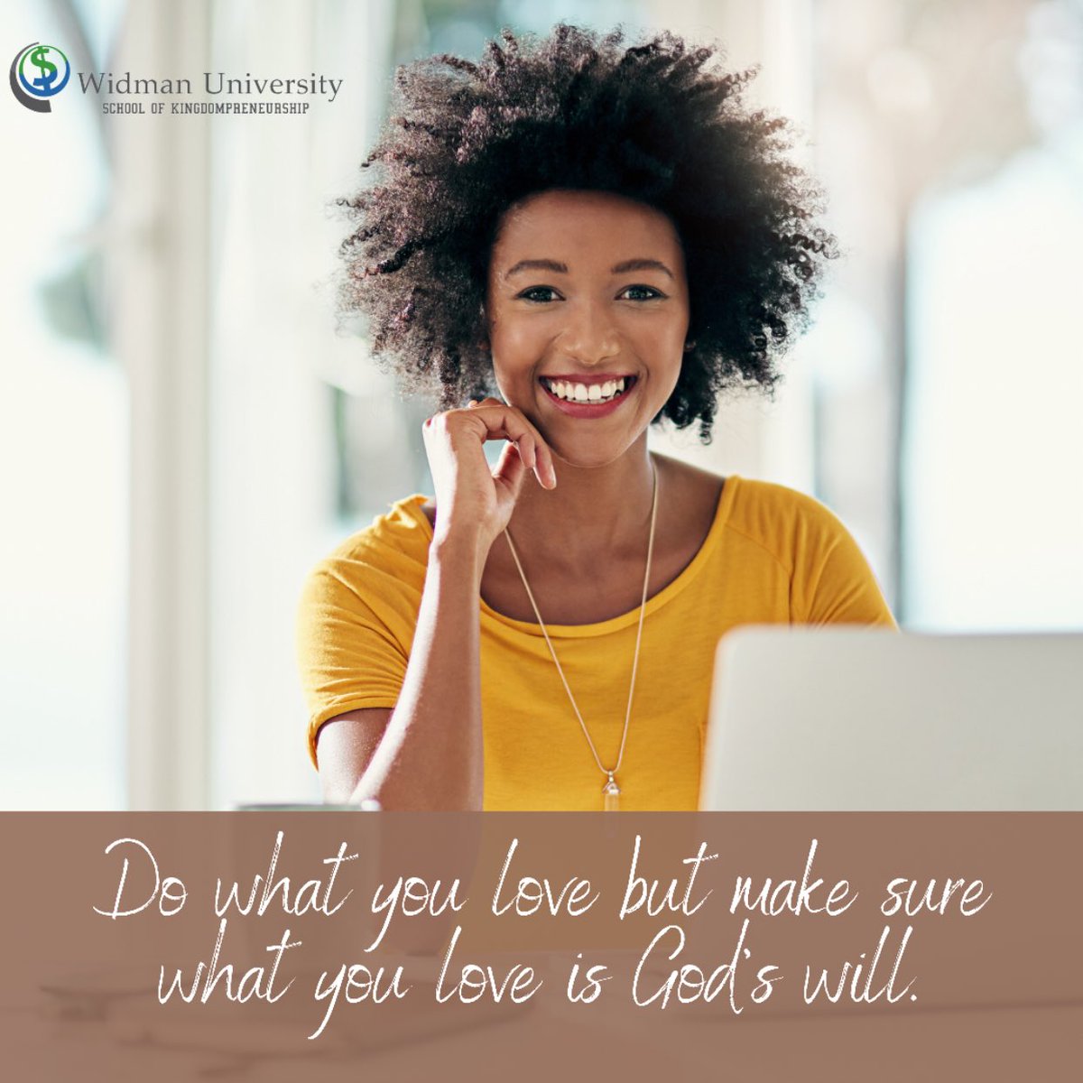 widmanuniv1's tweet photo. Do what you love but make sure what you love is God’s will. - Doc Murphy #passion #work #kingdompreneur #widmanwisdom #widmanuniversity #business #entrepreneur #success #leadership https://t.co/lEH7svTkg9