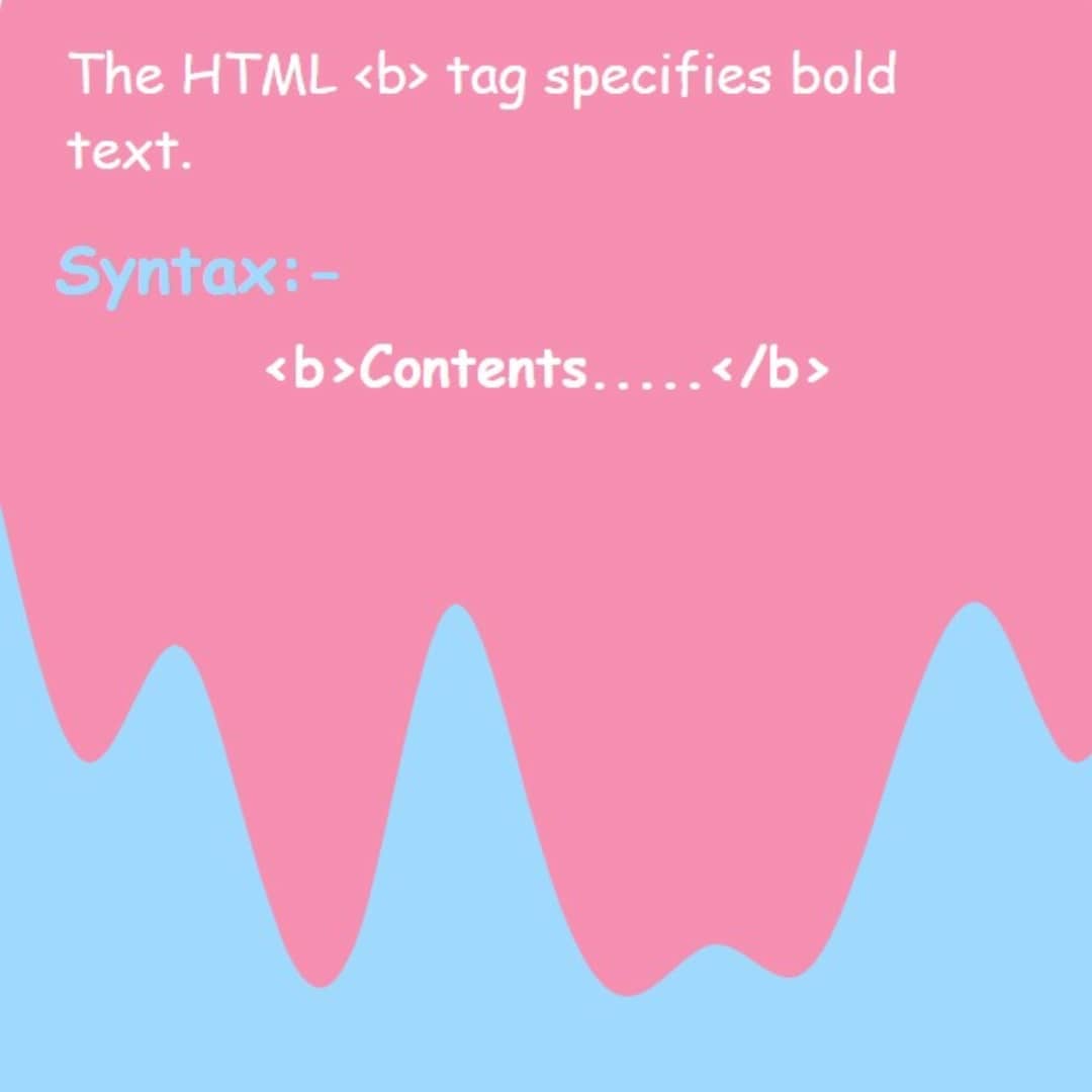 Bhavnaj95557327's tweet image. HTML BOLD TAG
#basichtml #css #javascript #htmltags #htmlelements #htmlboldtag #htmlbold #htmlboldfont #bold #boldtag
instagram.com/p/CVRpFfzFRfE/…