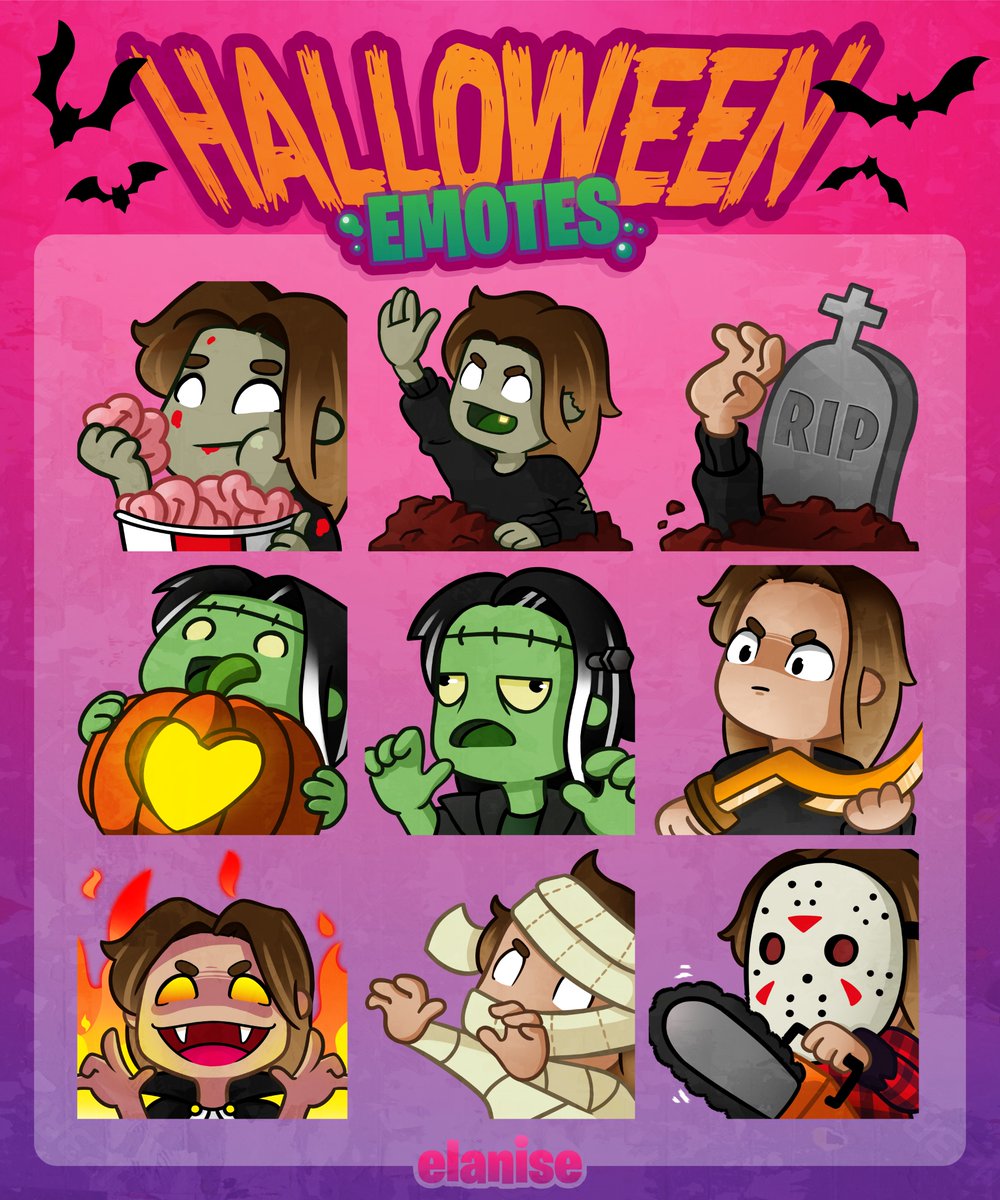 eIanise's tweet photo. NEW EMOTES ARE OUT NOW ON YOUTUBE, TWITCH AND TROVO WHENEVER THEY GET ACCEPTED!!! Shoutout to @Joze404 for making them ❤️ https://t.co/VAT0Izsygi