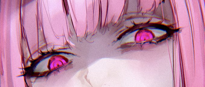 「ピンクの目 ソロ」のTwitter画像/イラスト(人気順)