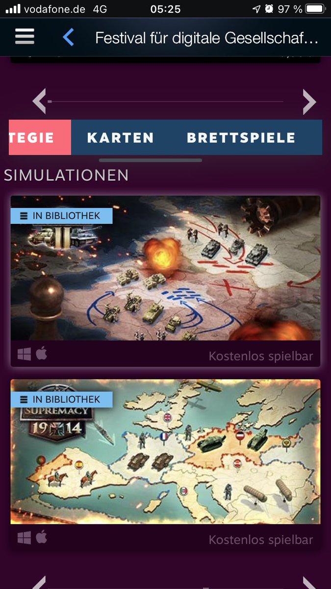 mesh_official's tweet photo. Proud! Our games @callofwar1942 &amp; @supremacy1914 are currently being featured by @Steam in the #tabletopfest! Go check it out 😎 https://t.co/9pFFbBpFCM