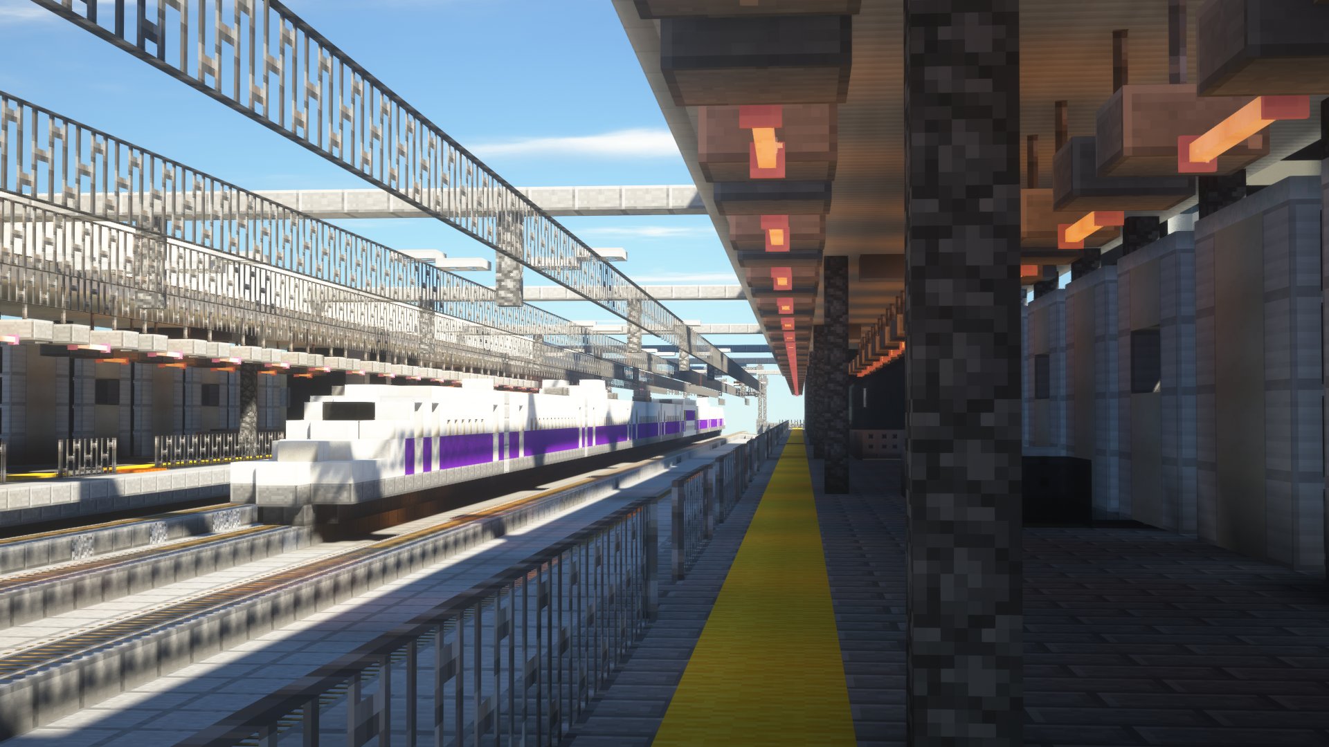 Twitter 上的 Anm 駅を通過する新幹線 Toroserver 新幹線 鉄道 Minecraft建築コミュ T Co Iqje3ryyks Twitter