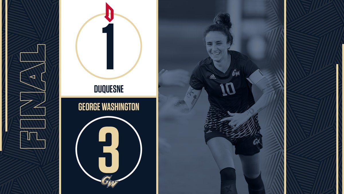 GWWomensSoccer's tweet photo. Even with a few delays, nothing could stop Kelly Amador, Alicia Window and the Colonial offense from getting the DUB! #RaiseHigh https://t.co/XA9SeNo5aB