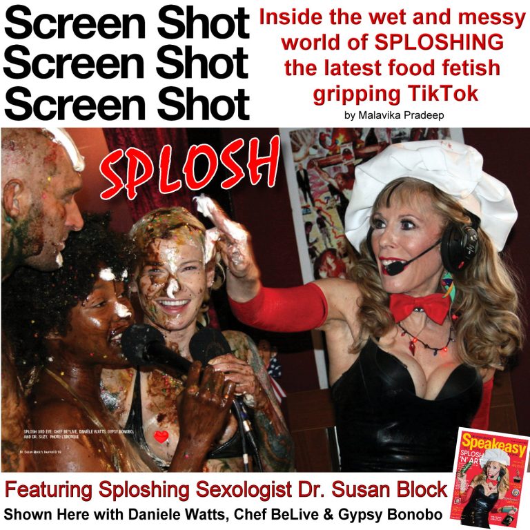 drsuzy's tweet photo. Curious about #Sploshing ? Go “Inside the wet &amp; #messy world of the latest #foodfetish gripping TikTok" as @screenshotmag interviews Me +@wamlanta +More😋: 
https://t.co/JyamRTZoIN 🍯
feat. #Splosh #Speakeasy Journal pix w/ @danielewatts @ChefBeLive🧑🏽‍🍳#GoBonobos #FoodHack #splat👅 https://t.co/JBmbXM7BAV