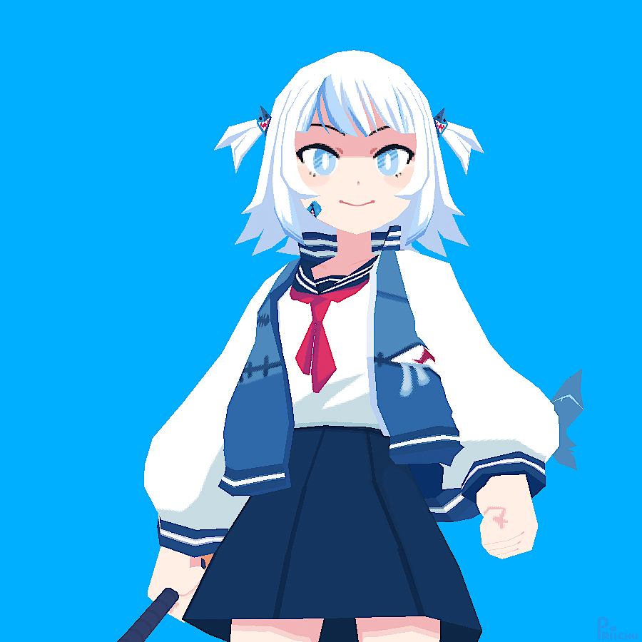 Priichu's tweet photo. Some closer renders! A bat is like a trident, right? https://t.co/4uanWR4taK