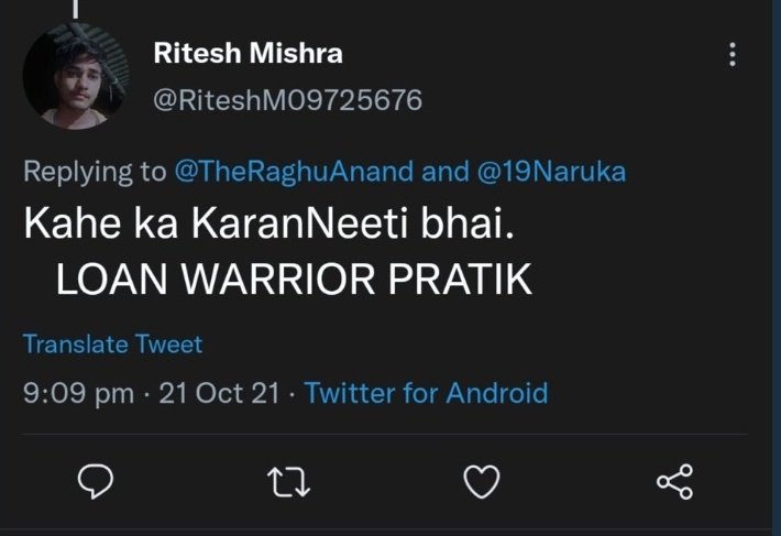 Raj65549368's tweet photo. First time i agree with a #Protic fam
😭😭😭😭😭
LOAN WARRIOR PROTIC
#KaranKundrra
#KKundraSquad https://t.co/3dNDYBluVj