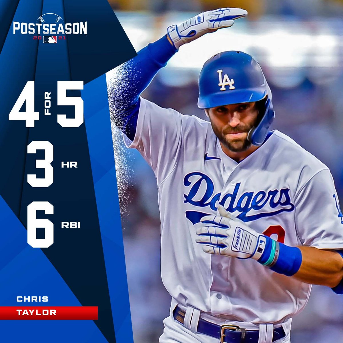 A historic night for Chris Taylor. #Postseason