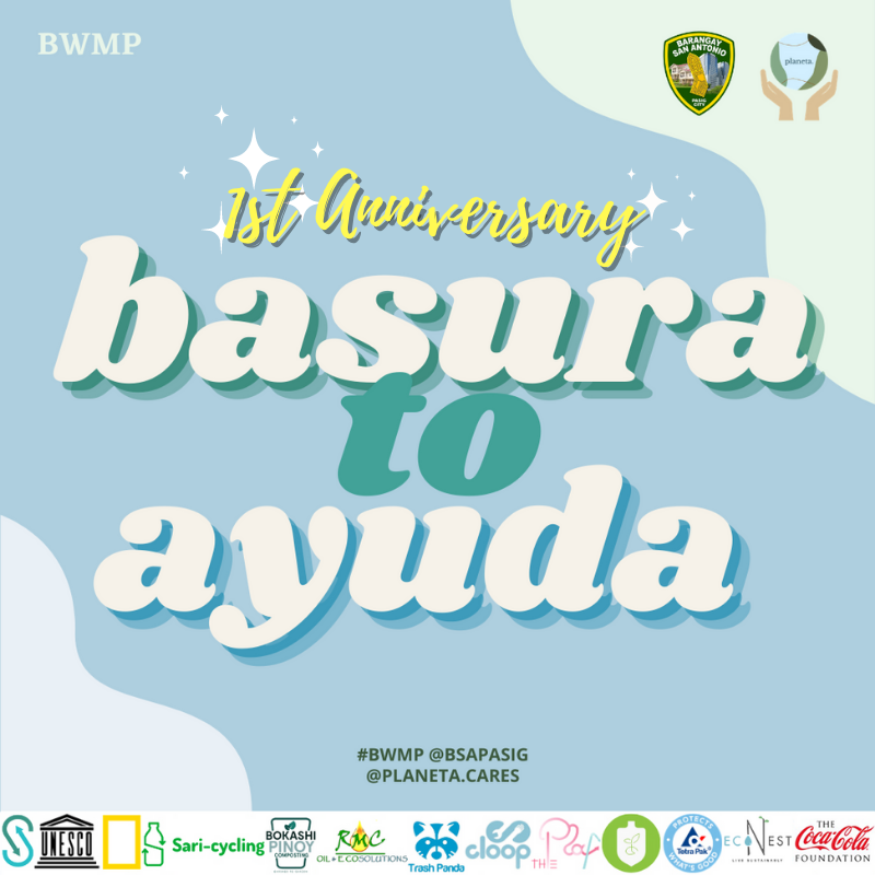 bsapasig's tweet photo. SAVE-THE-DATE: #BasuraToAyudaβs 1st Anniversary on October 30! β Sa loob ng isang taon, nagkapagkolekta tayo ng higit 1,000 kilos of plastic wastes. π Maraming salamat sa lahat nang nakikiisa sa Bayanihan Waste Management Program! β»
#BasuraToAyuda #BWMP #TuloyAngSerbisyoBSA https://t.co/gEylt2UEqt