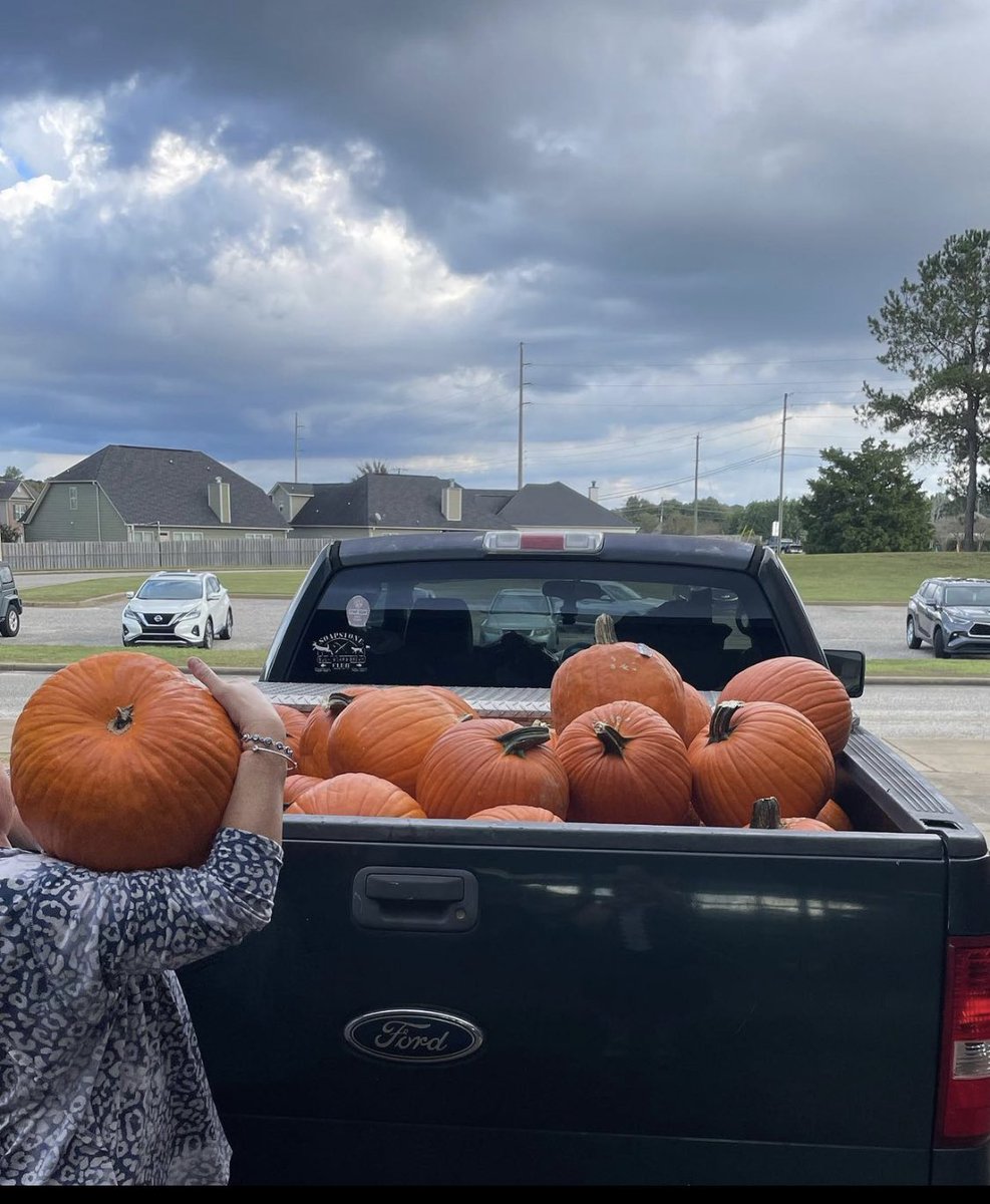All first graders at Garrett Elementary will receive a pumpkin thanks for the donation from a local Walmart.  #pumpkinpatch #GoGators | #StriveForGreatness