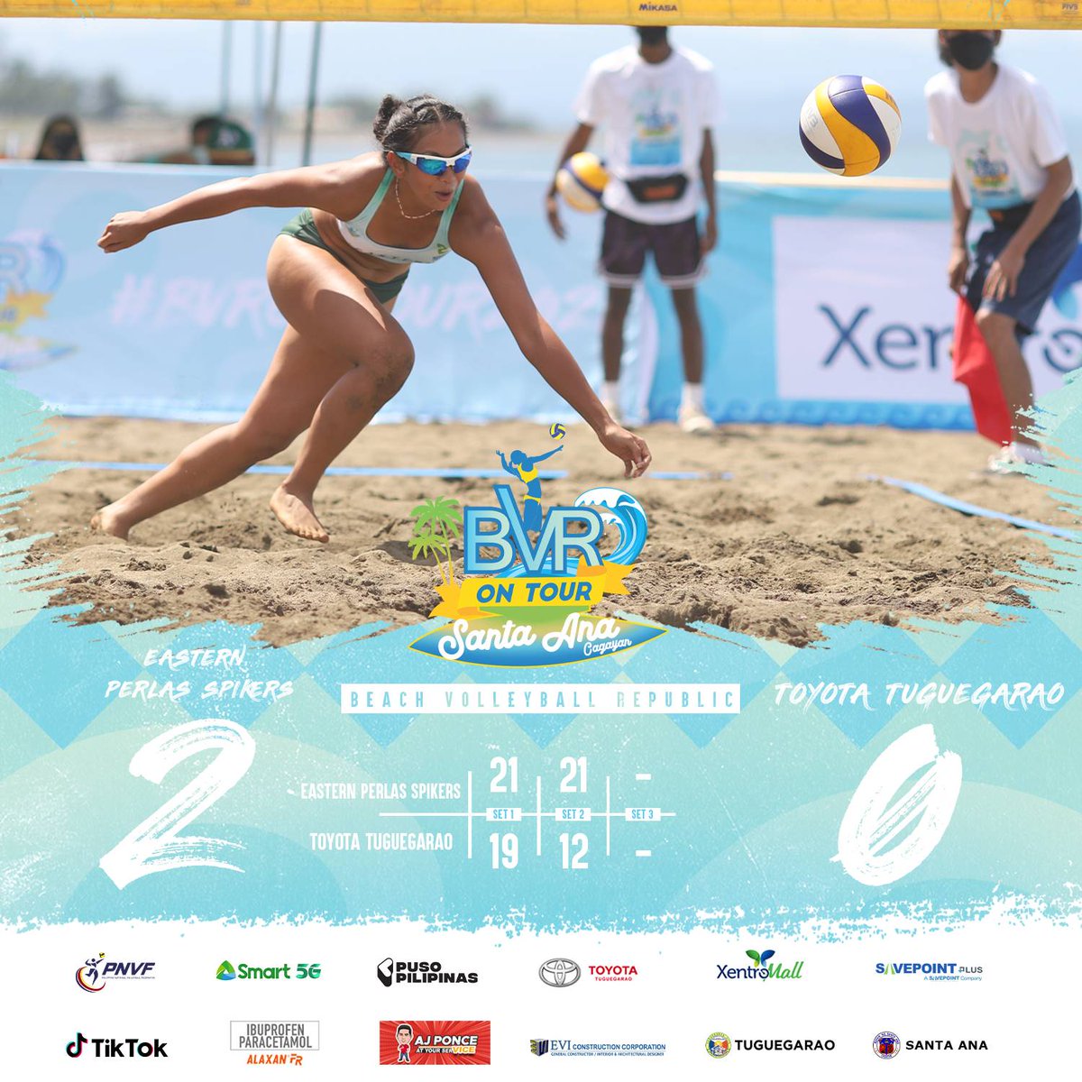 bvr_ph's tweet photo. Eastern Perlas Spikers' Jules Samonte and Mich Morente are off to a good start in women's Pool A. #BVROnTour2021 https://t.co/27MI8BeagP