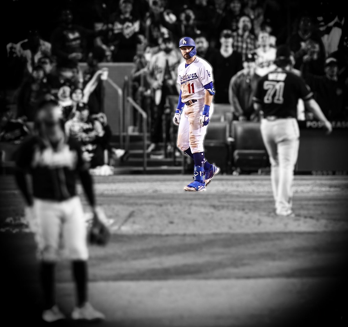 DoyersDave's tweet photo. Pollock exorcised all sorts of demons with one swing #Dodgers https://t.co/XH8tTlWJf7