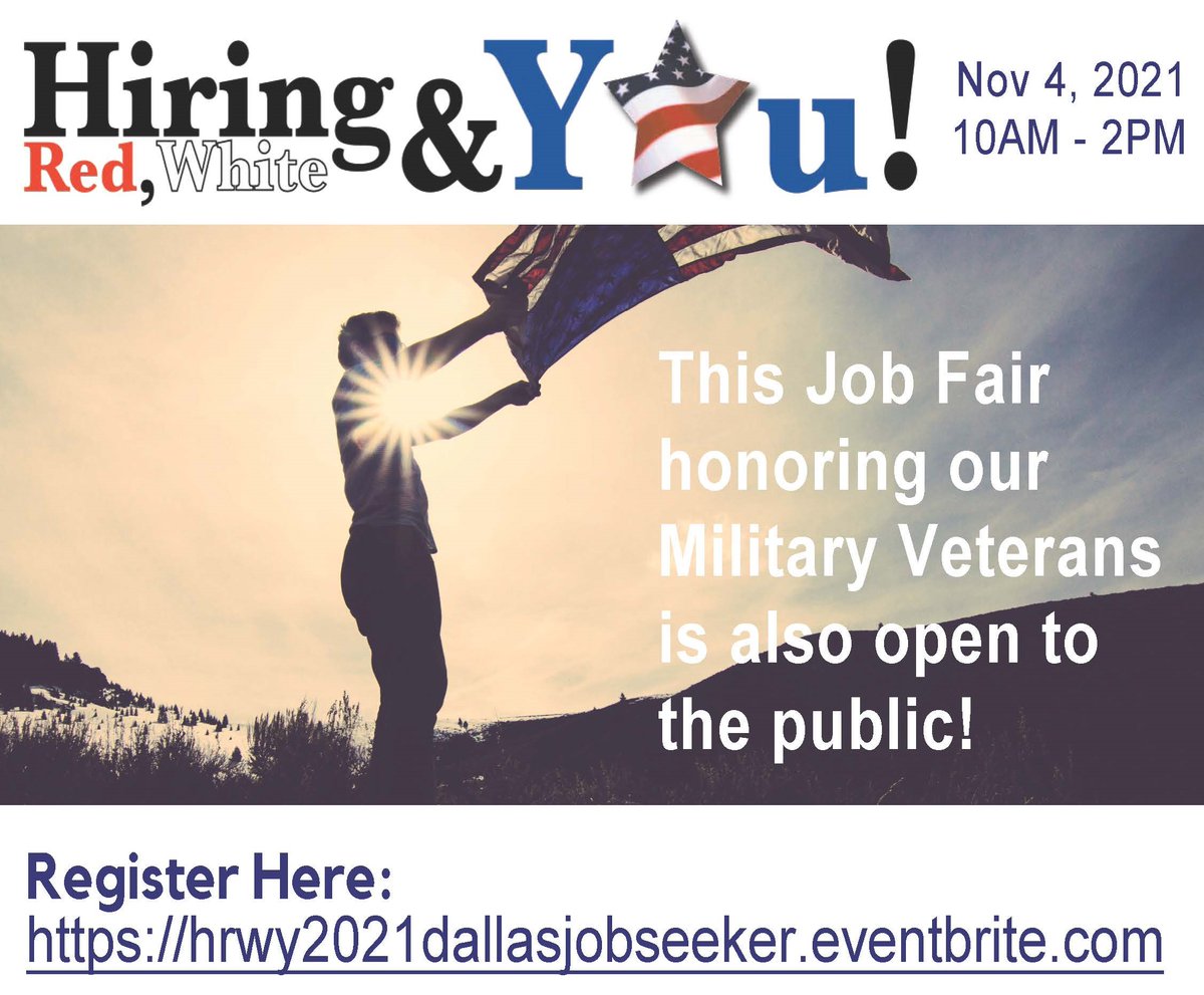lblarrea's tweet image. #HRWY It&apos;s a Texas thing! Register to attend virtually wfsdallasjobfair2.easyvirtualfair.com
OR In-person @gilleysdallas 
hrwy2021dallasjobseeker.eventbrite.com 
RT Plz .@ByronKSanders @Stubmeister @ecaudillmcclain @pyeper @snstexas @treybowles @Lancaster_TX @gp_tx @desototx @CandiceQuarles @SeagovilleTX