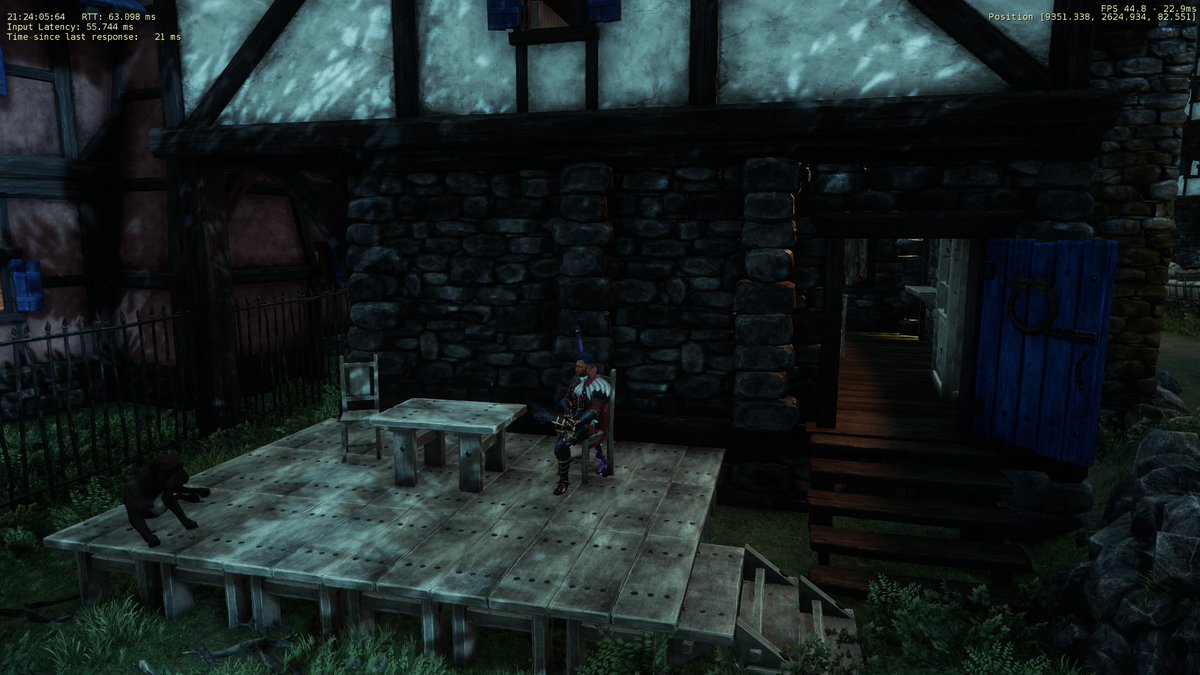 SagX_80's tweet photo. so @playnewworld is there an achievement for first to make a walk in closet and a deck? cause there should be! - Sag Lionheart #NewWorldMMO #newworld https://t.co/iszb0WlDcV